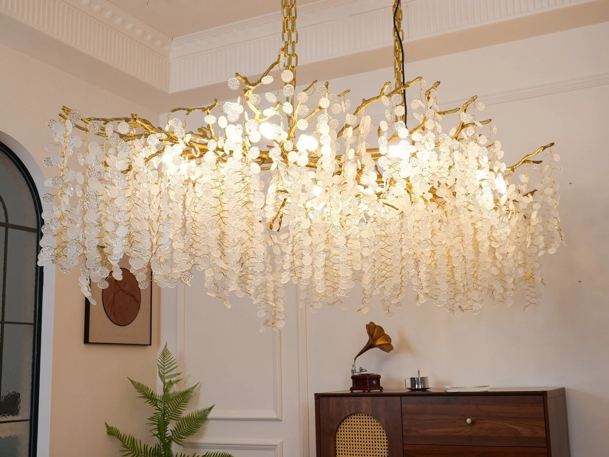 Lustra Pendant Lamp Crystal Dewdrop - Image 55