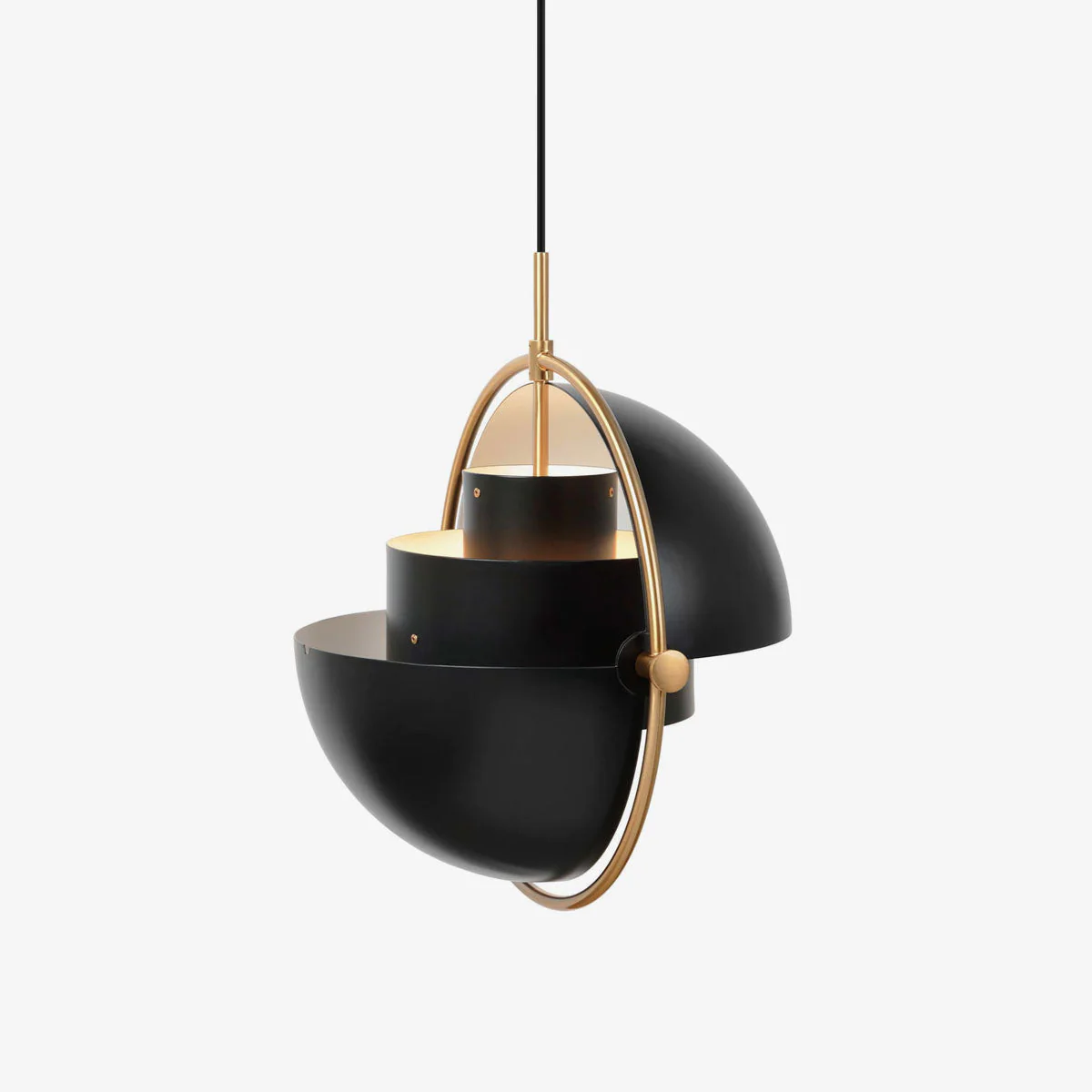 Lustra Pendant Lamp Deformed Ball Golden - Image 107