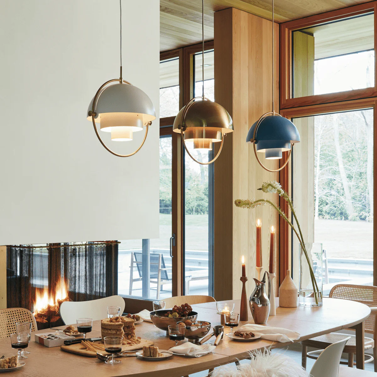 Lustra Pendant Lamp Deformed Ball Golden - Image 109