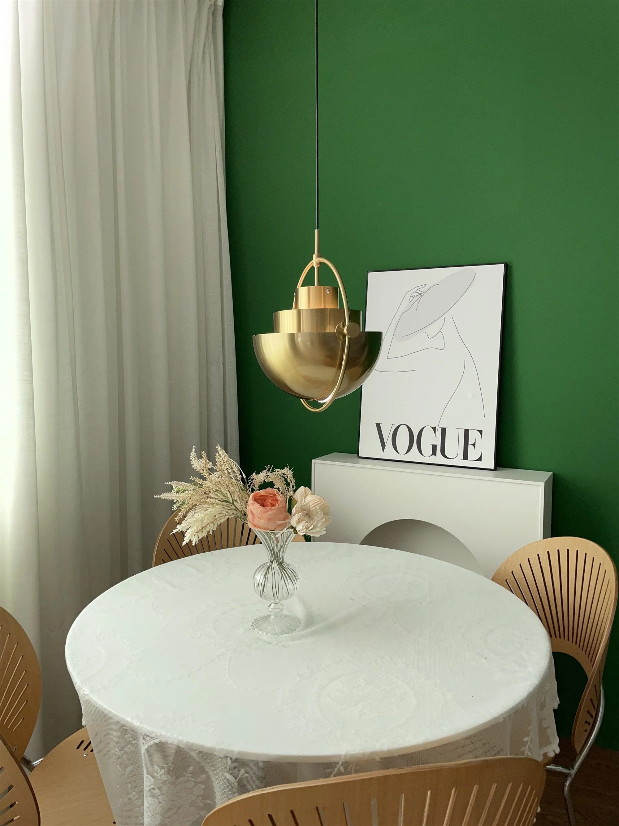 Lustra Pendant Lamp Deformed Ball Golden - Image 131