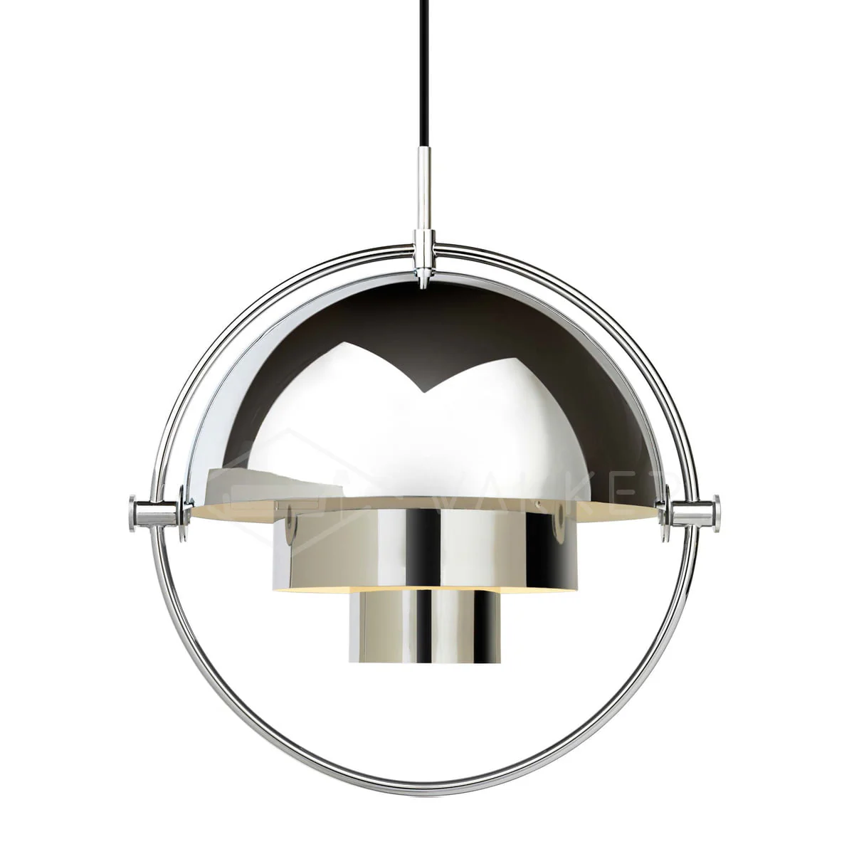 Lustra Pendant Lamp Deformed Ball Golden - Image 148