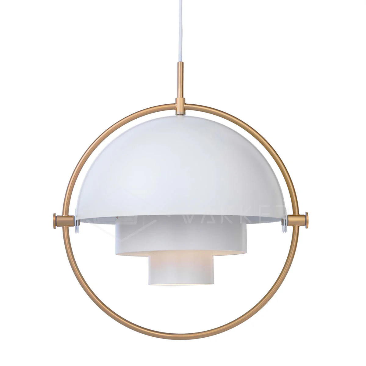 Lustra Pendant Lamp Deformed Ball Golden - Image 149