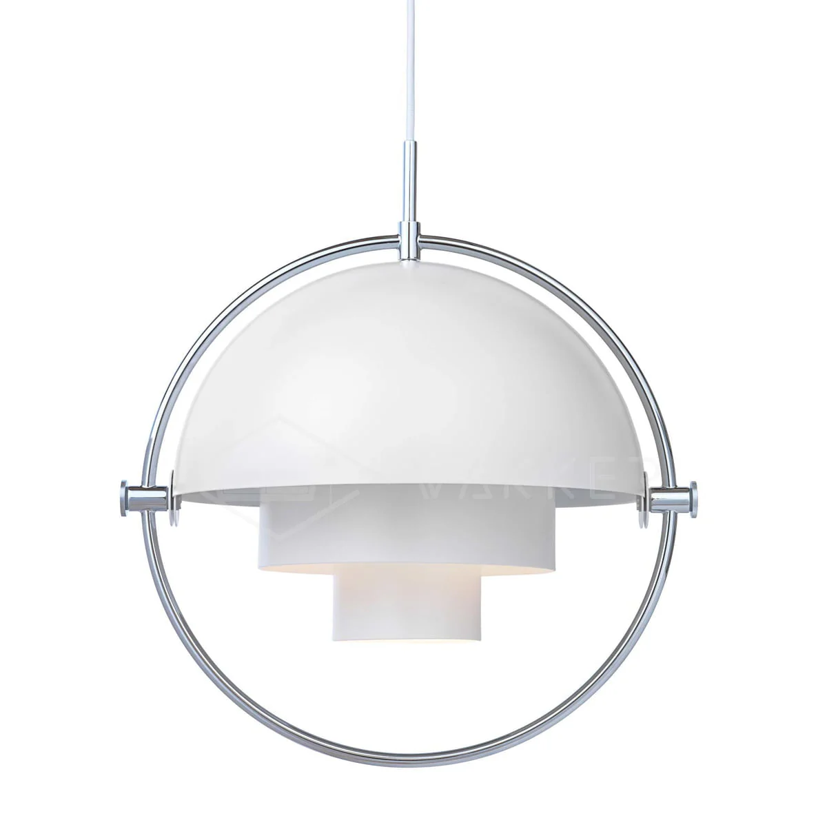 Lustra Pendant Lamp Deformed Ball Golden - Image 3