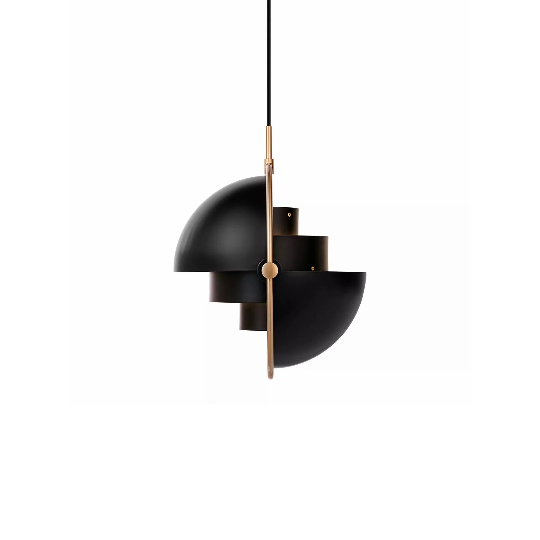 Lustra Pendant Lamp Deformed Ball Golden - Image 66
