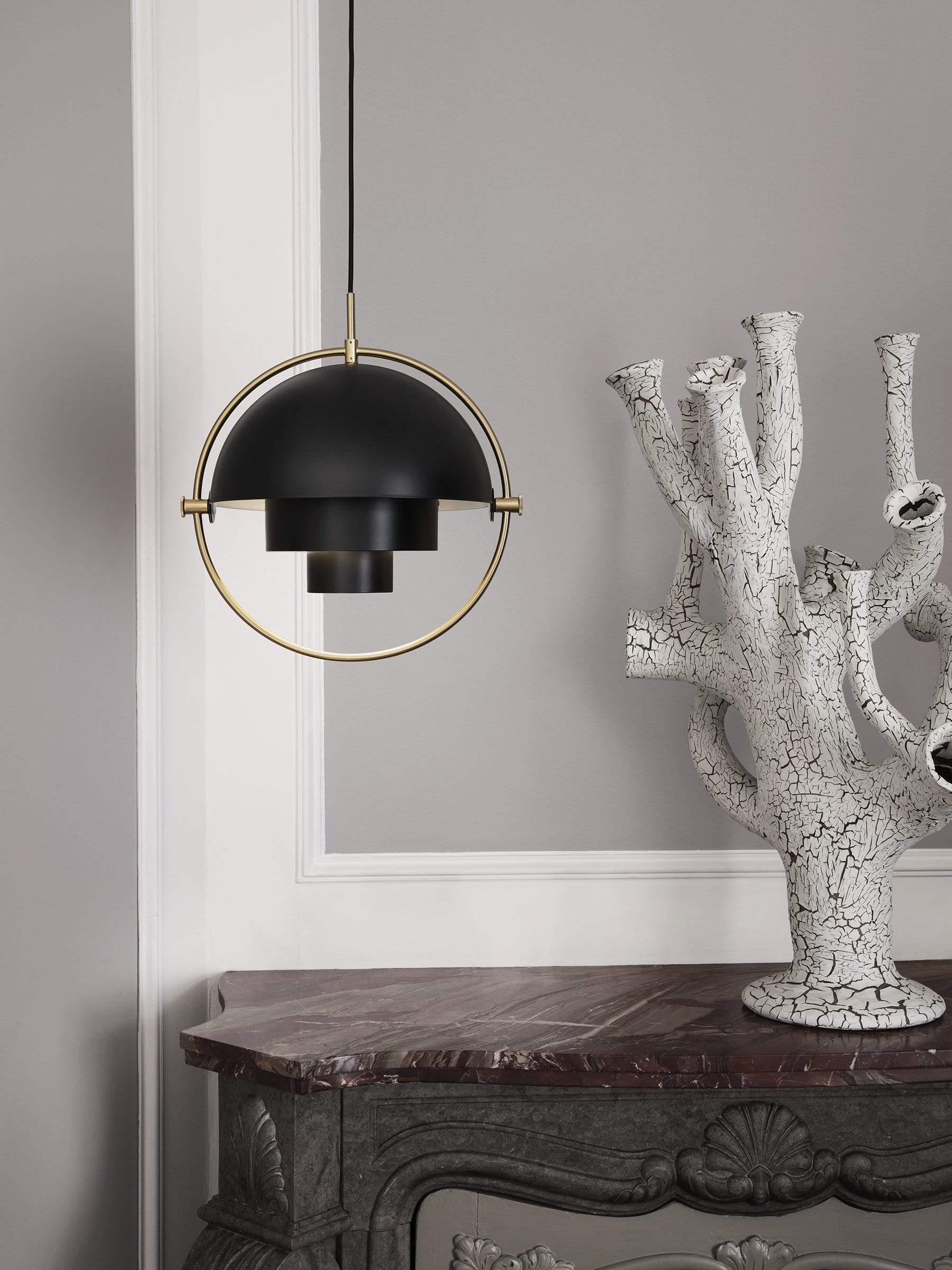 Lustra Pendant Lamp Deformed Ball Golden - Image 88