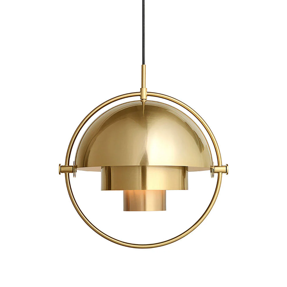 Lustra Pendant Lamp Deformed Ball Golden - Image 98