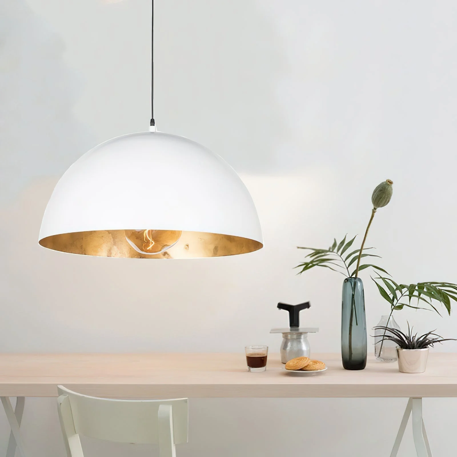 Lustra Pendant Lamp Dome Bowl for Dining Room - Image 3