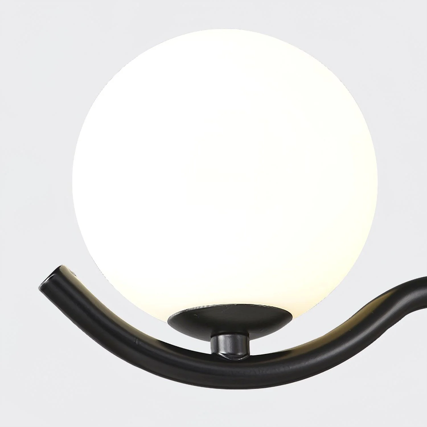 Lustra Pendant Lamp Frame Black Glass - Image 10