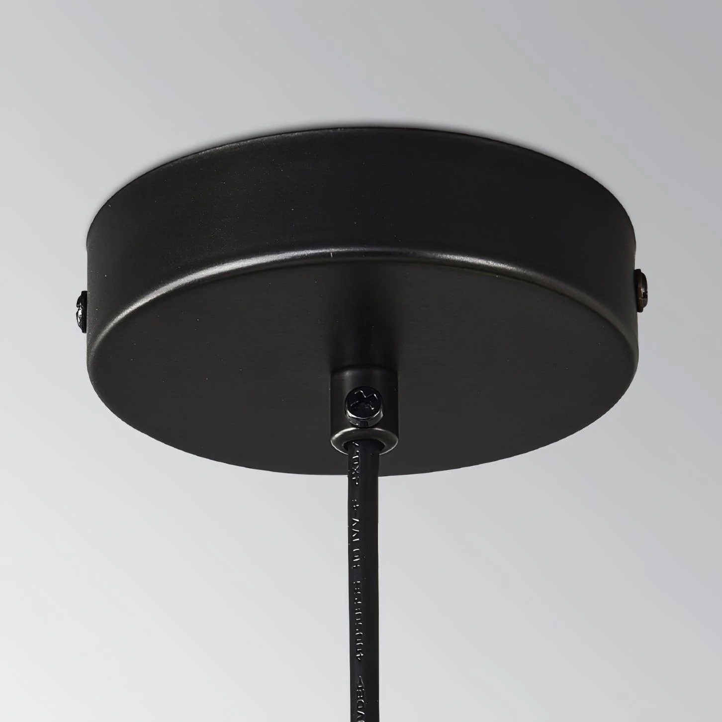 Lustra Pendant Lamp Frame Black Glass - Image 3