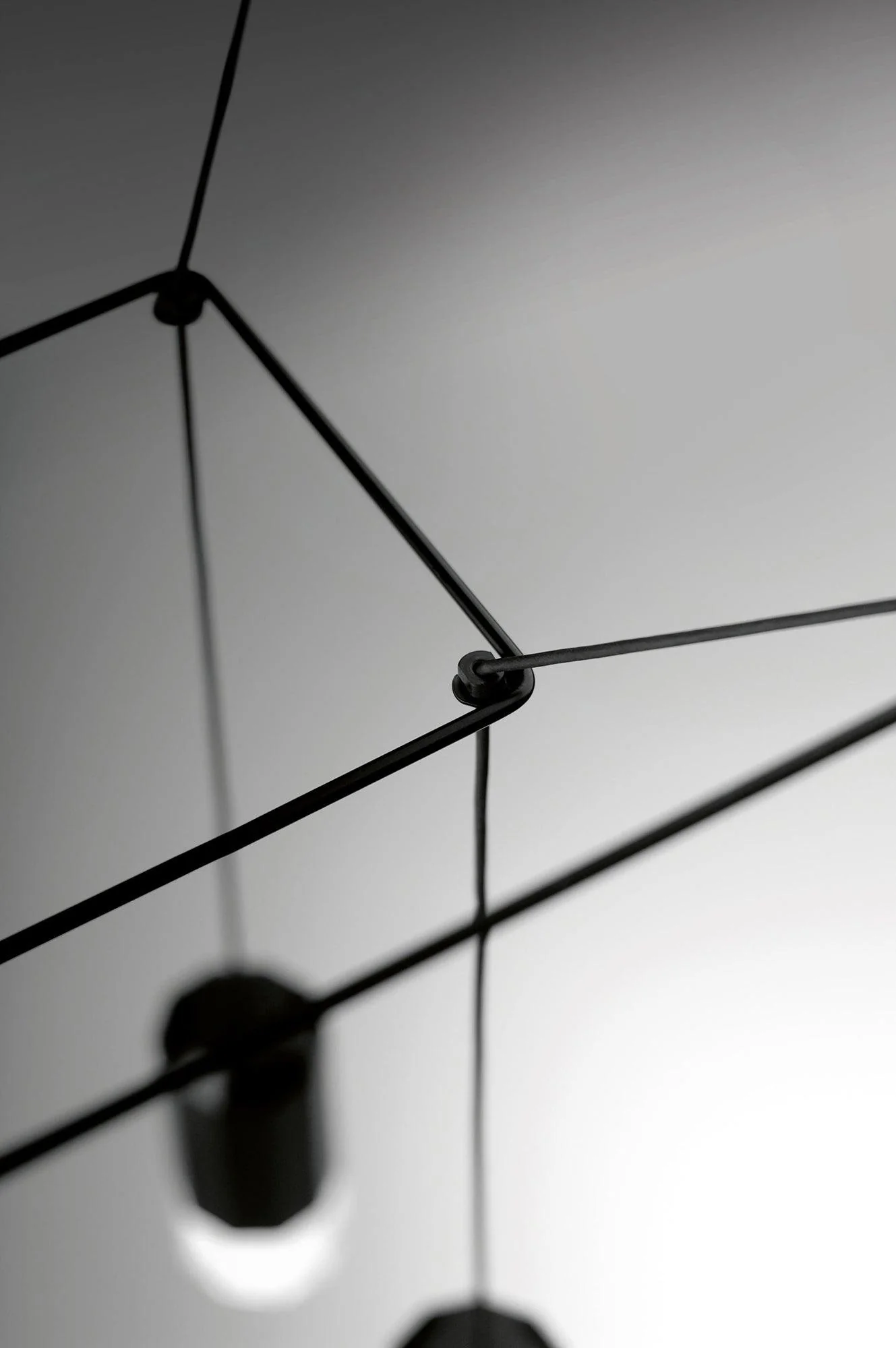 Lustra Pendant Lamp Geometric Wire Black LED - Image 54