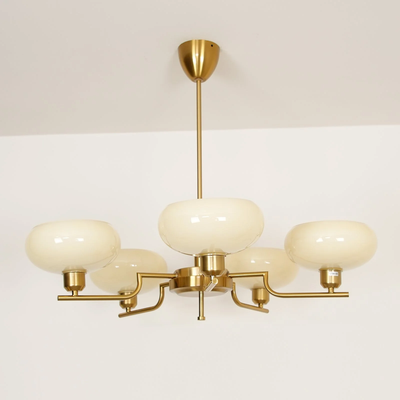 Lustra Pendant Lamp Glass Globe Brass Frame - Image 37