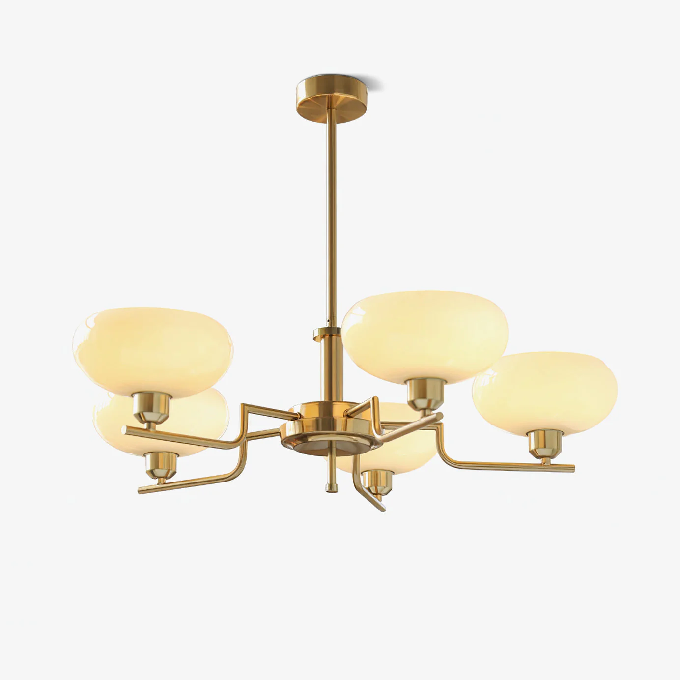Lustra Pendant Lamp Glass Globe Brass Frame - Image 39