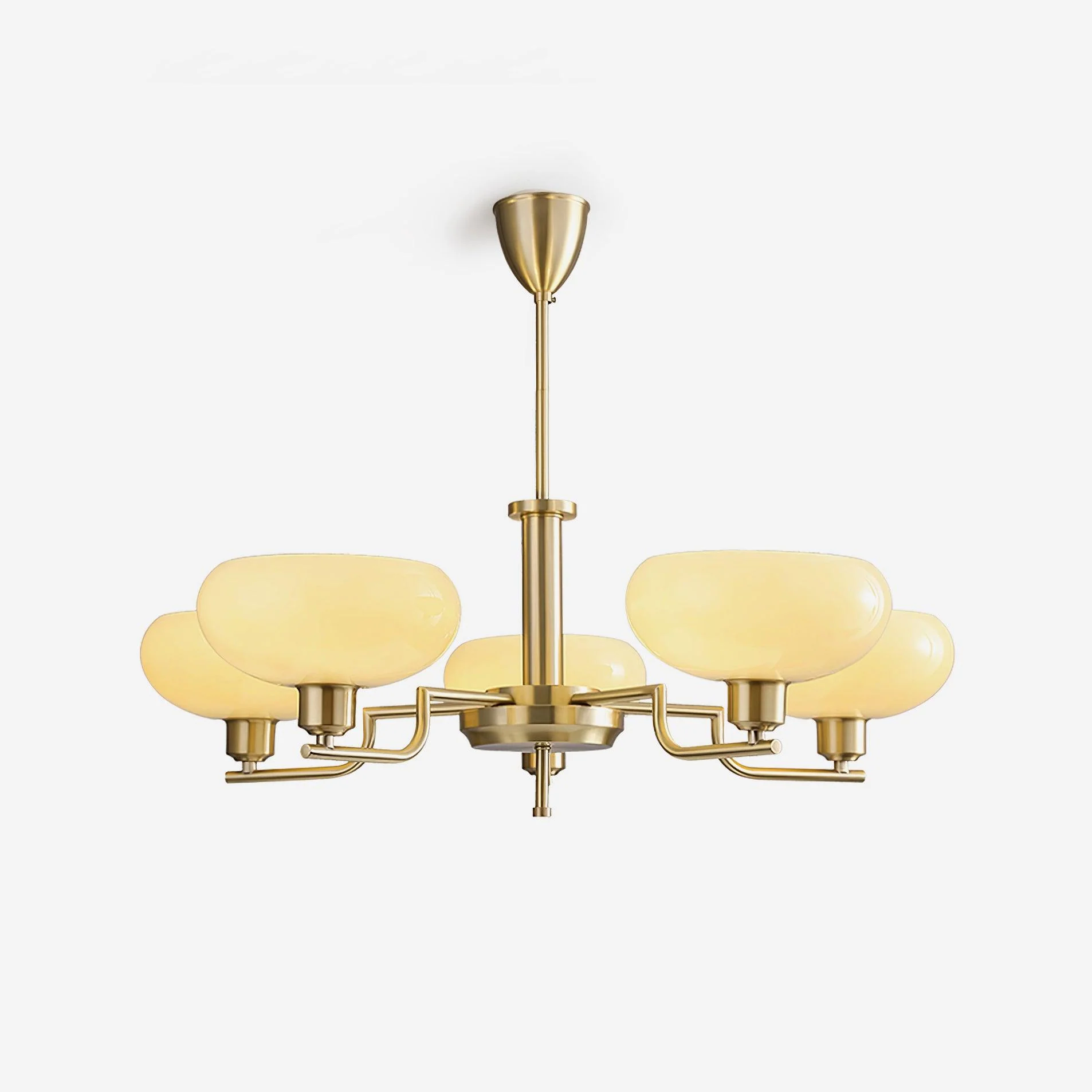 Lustra Pendant Lamp Glass Globe Brass Frame - Image 48