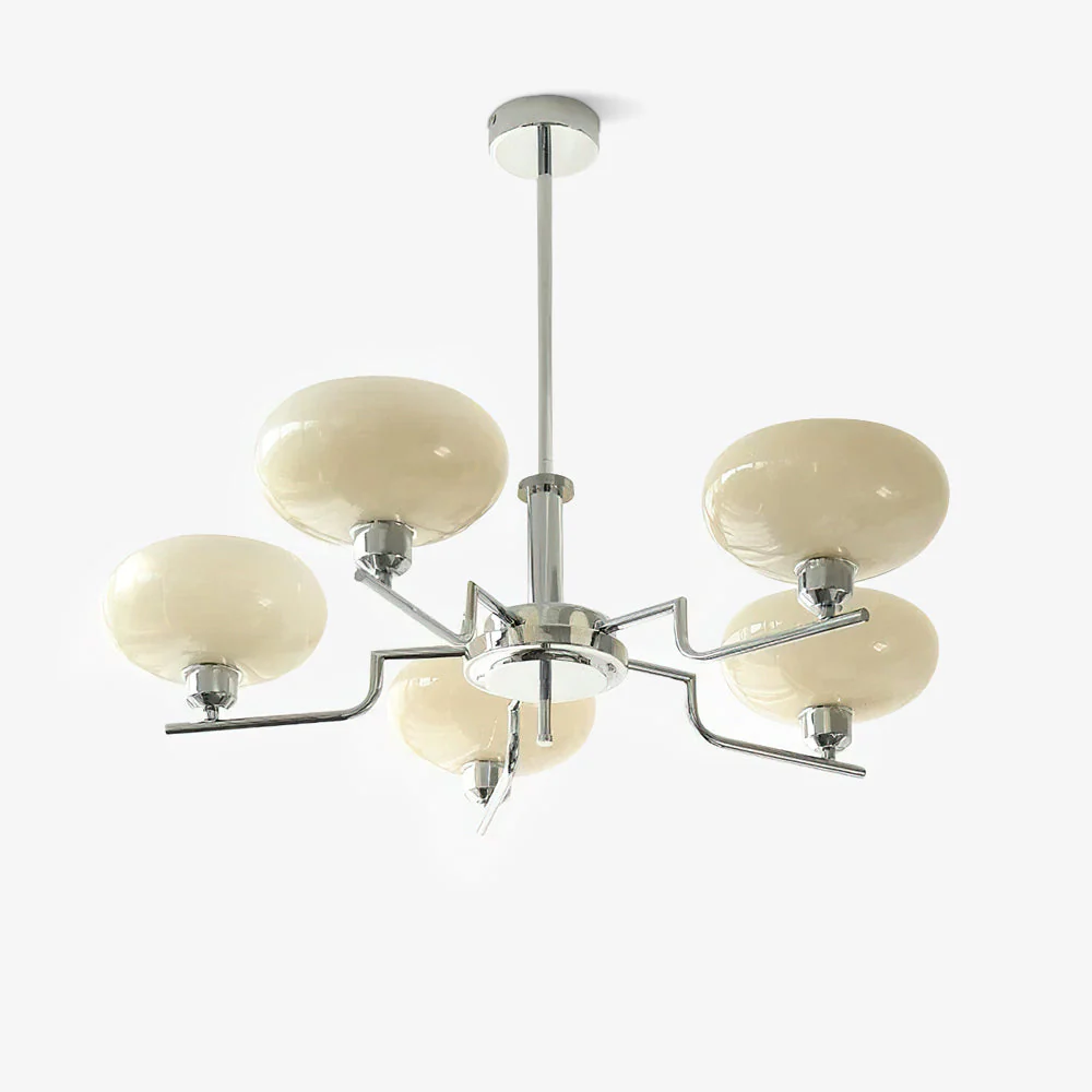 Lustra Pendant Lamp Glass Globe Brass Frame - Image 50