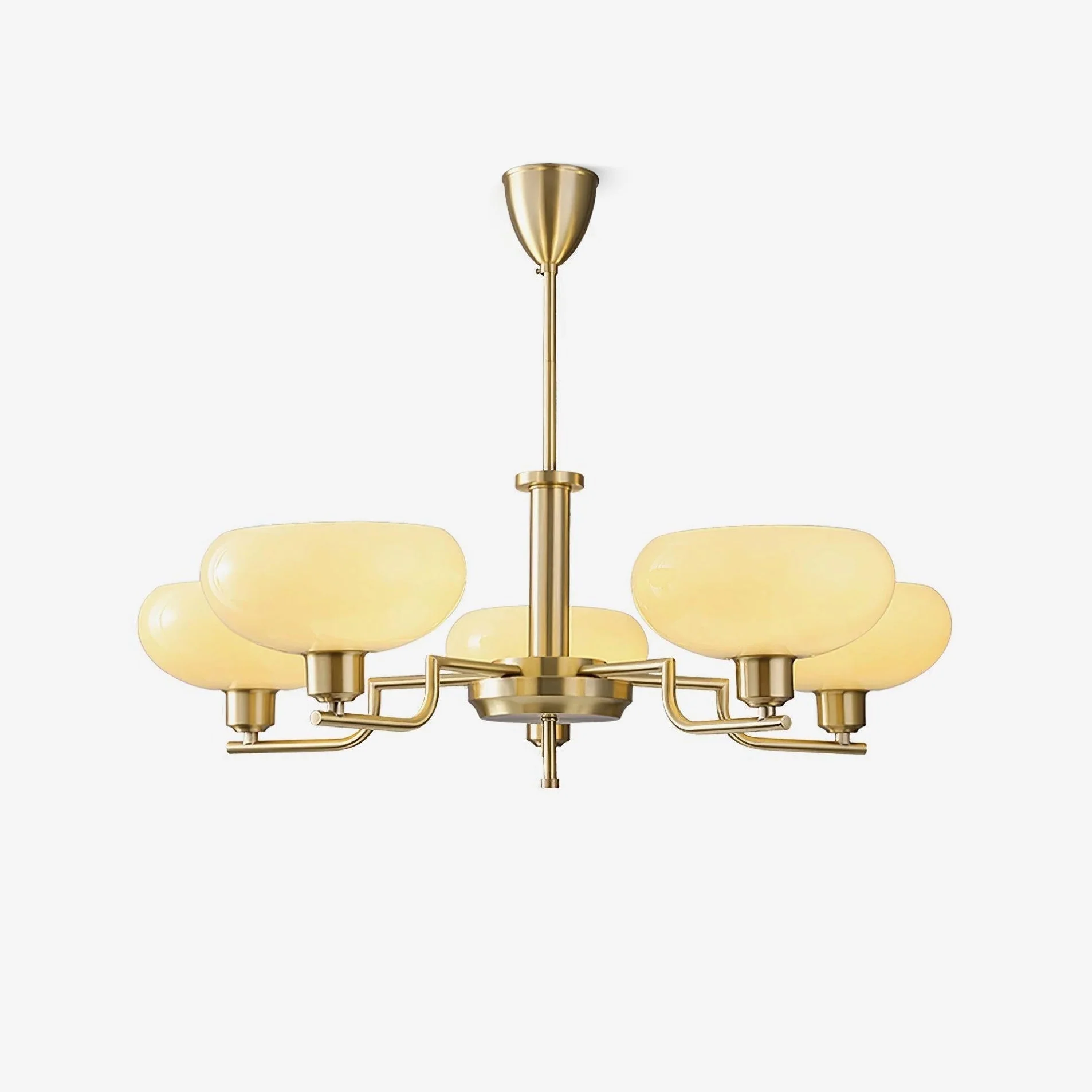 Lustra Pendant Lamp Glass Globe Brass Frame - Image 51