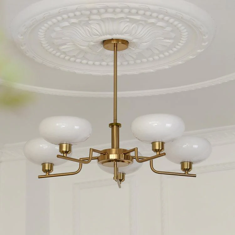 Lustra Pendant Lamp Glass Globe Brass Frame - Image 59