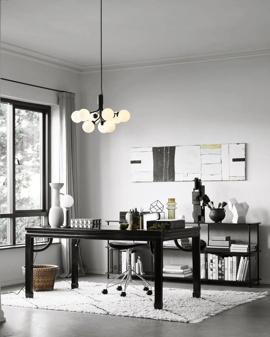 Lustra Pendant Lamp Glass Globe Cluster Brass - Image 16