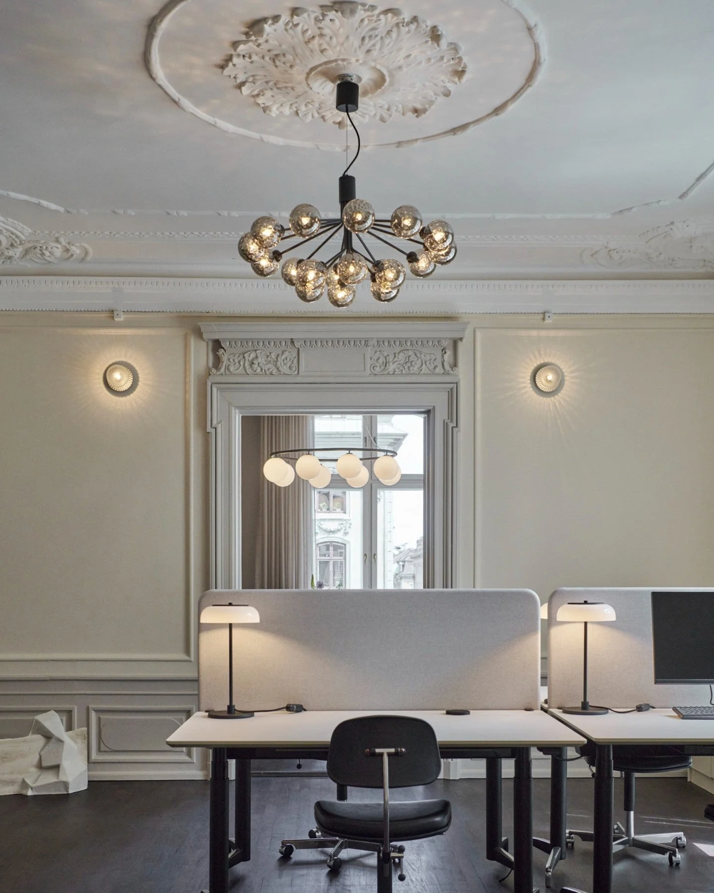 Lustra Pendant Lamp Glass Globe Cluster Brass - Image 22