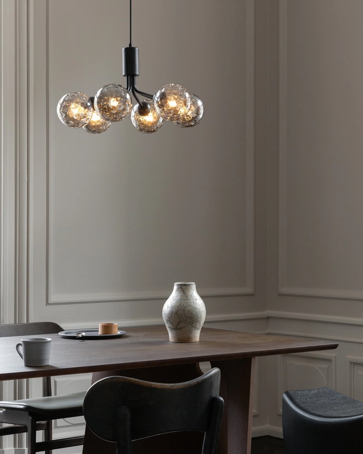 Lustra Pendant Lamp Glass Globe Cluster Brass - Image 24