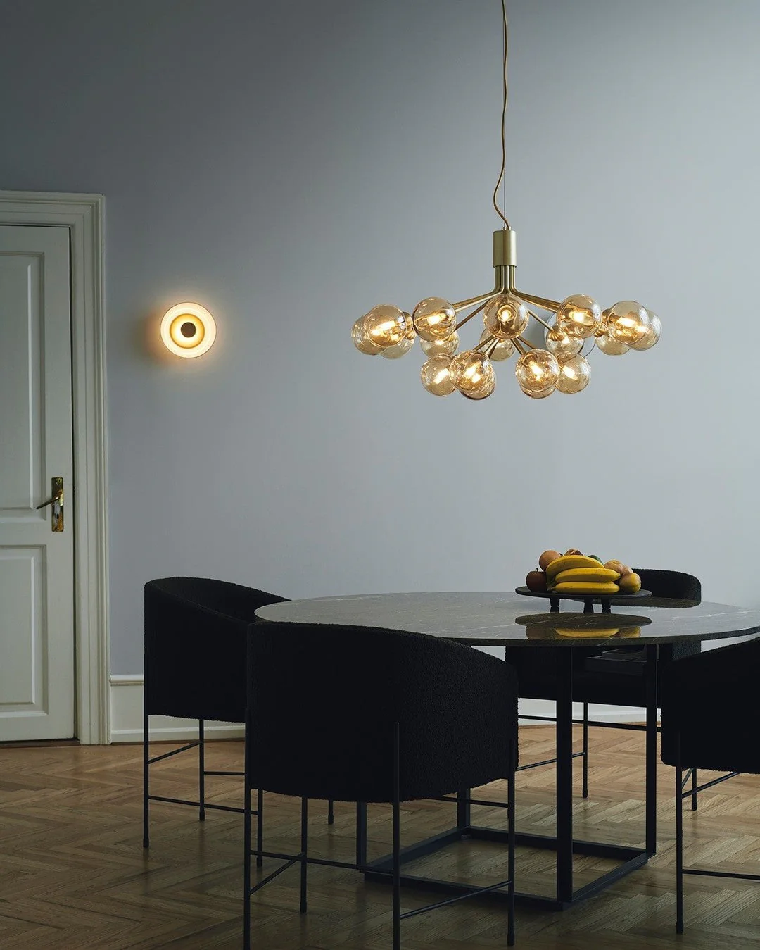 Lustra Pendant Lamp Glass Globe Cluster Brass - Image 31