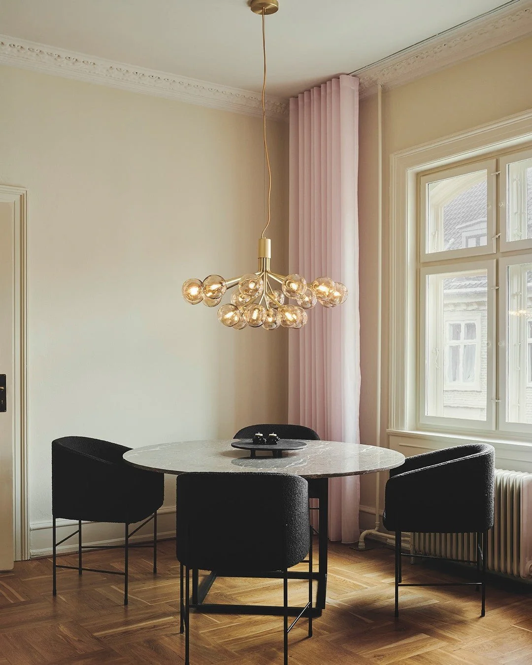 Lustra Pendant Lamp Glass Globe Cluster Brass - Image 41