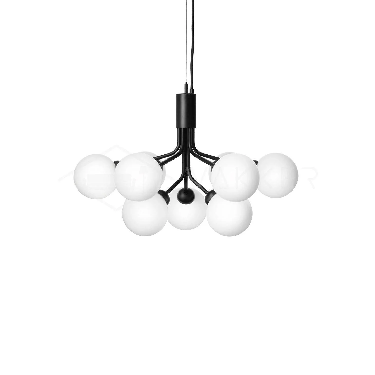 Lustra Pendant Lamp Glass Globe Cluster Brass - Image 50