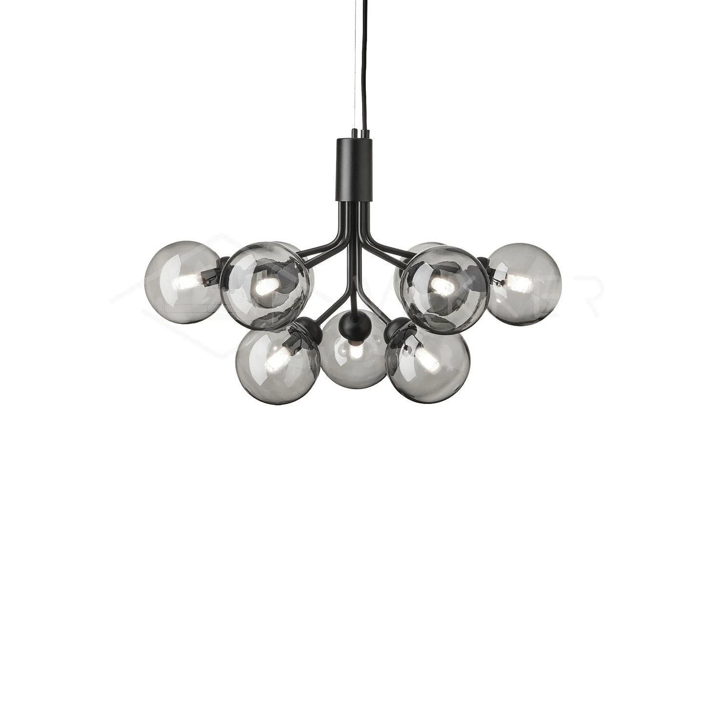 Lustra Pendant Lamp Glass Globe Cluster Brass - Image 56