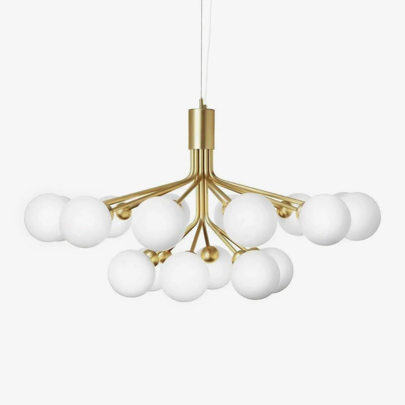 Lustra Pendant Lamp Glass Globe Cluster Brass - Image 62