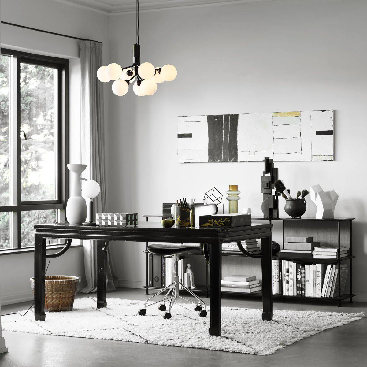Lustra Pendant Lamp Glass Globe Cluster Brass - Image 65