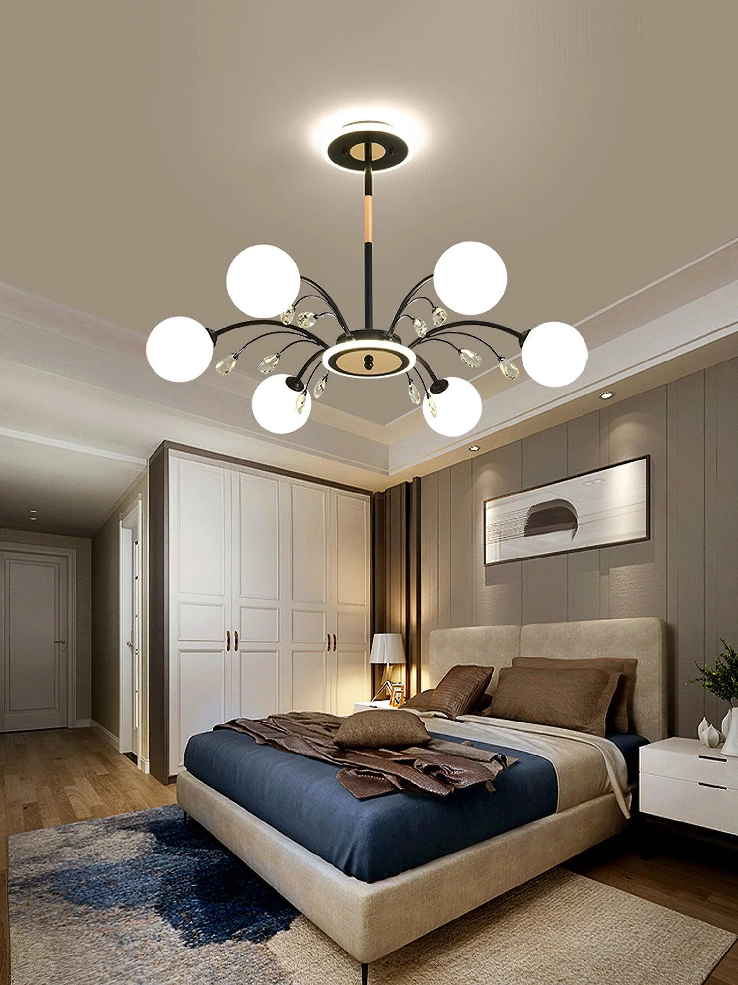 Lustra Pendant Lamp Glass Raindrop - Image 22