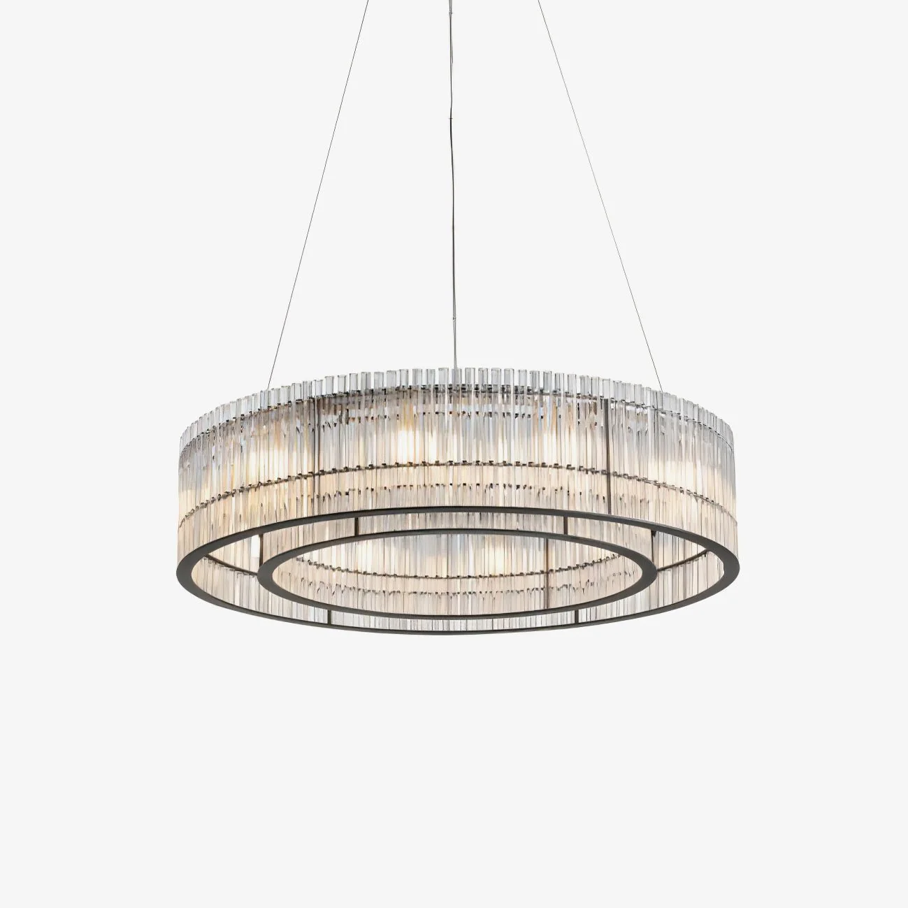 Lustra Pendant Lamp Glass Tube Ring Modern Luxury