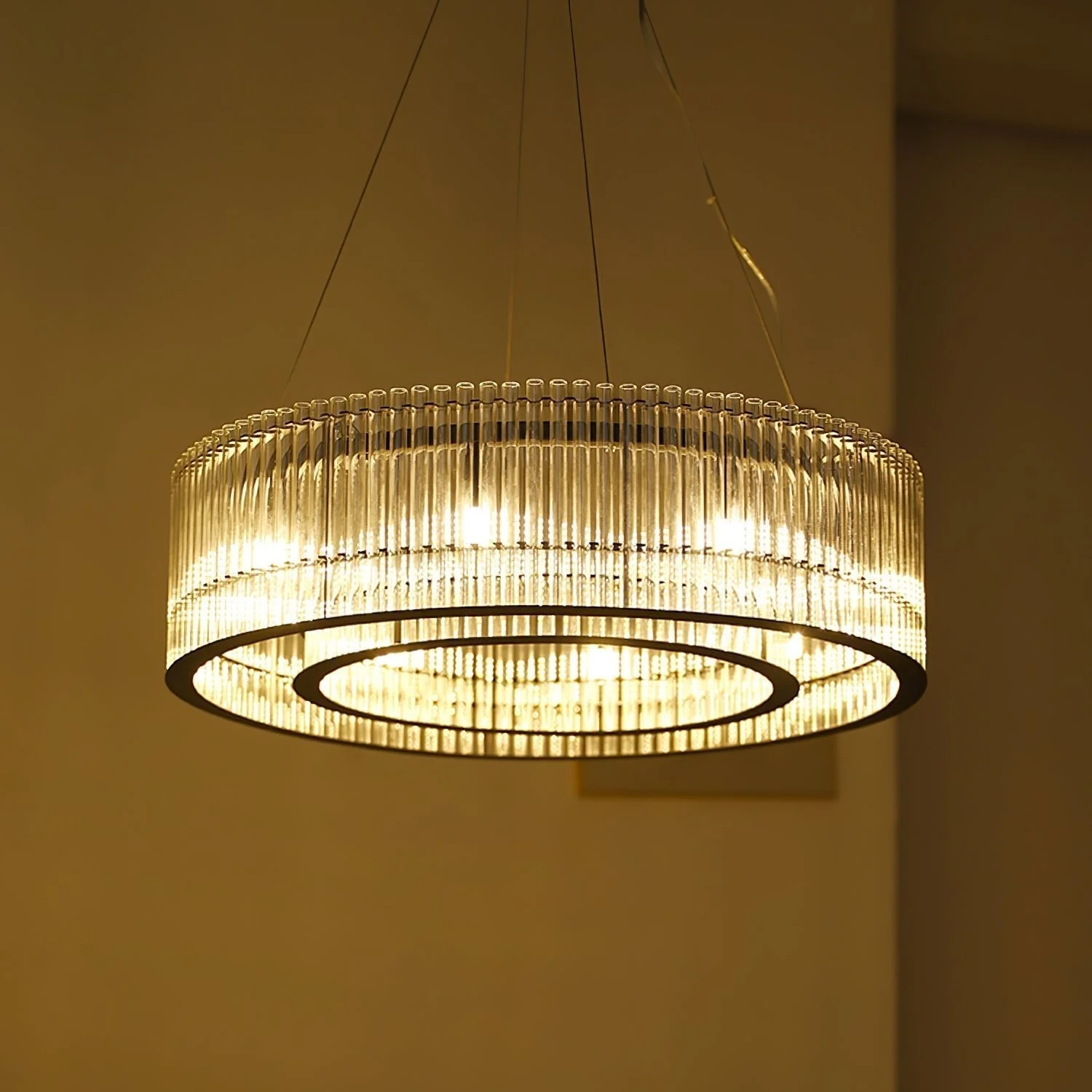 Lustra Pendant Lamp Glass Tube Ring Modern Luxury - Image 10