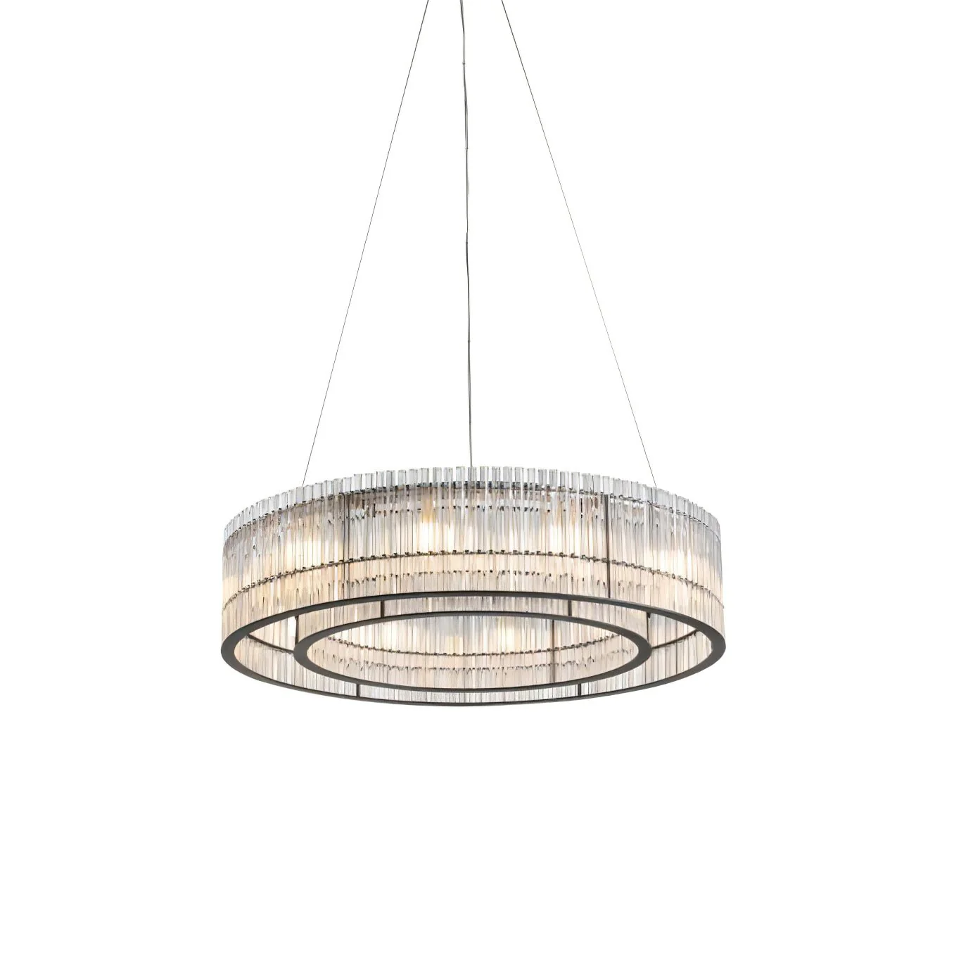 Lustra Pendant Lamp Glass Tube Ring Modern Luxury - Image 11