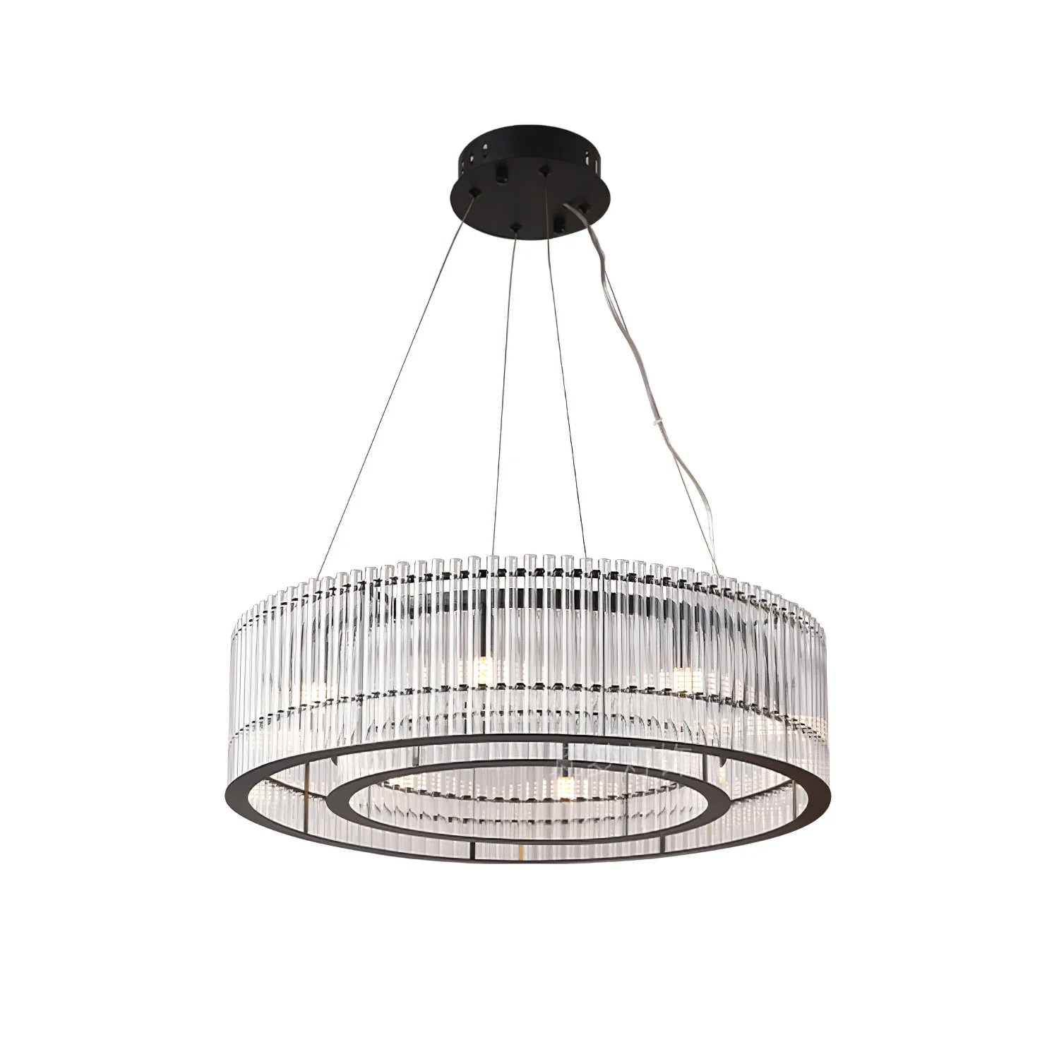 Lustra Pendant Lamp Glass Tube Ring Modern Luxury - Image 14