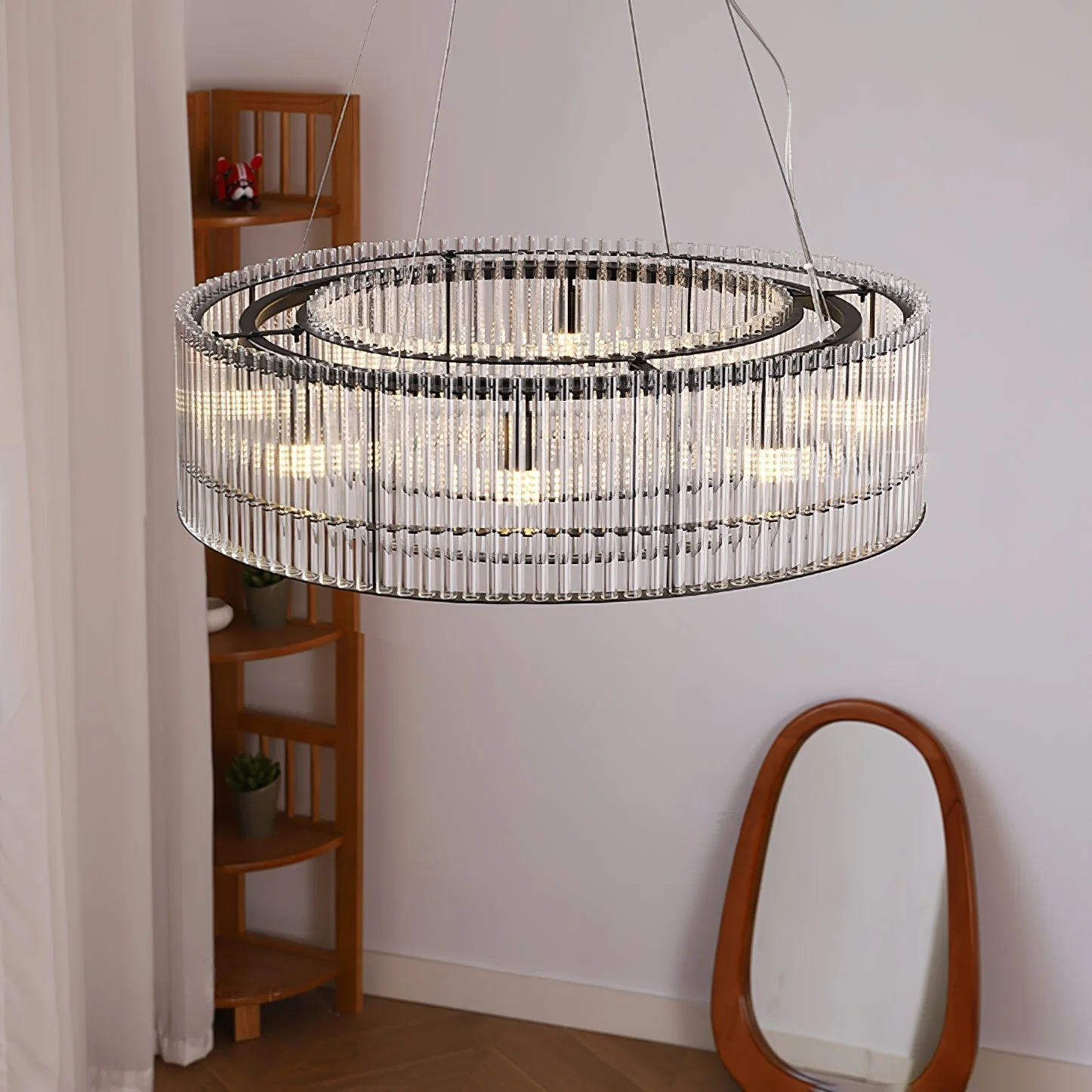 Lustra Pendant Lamp Glass Tube Ring Modern Luxury - Image 19