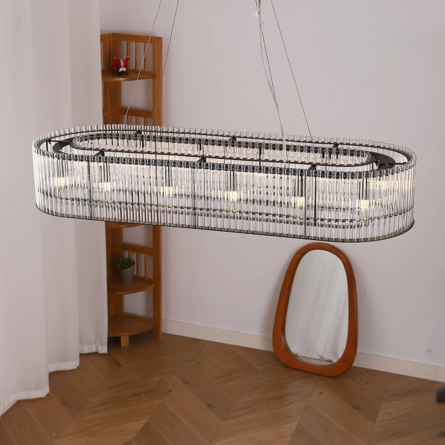 Lustra Pendant Lamp Glass Tube Ring Modern Luxury - Image 20