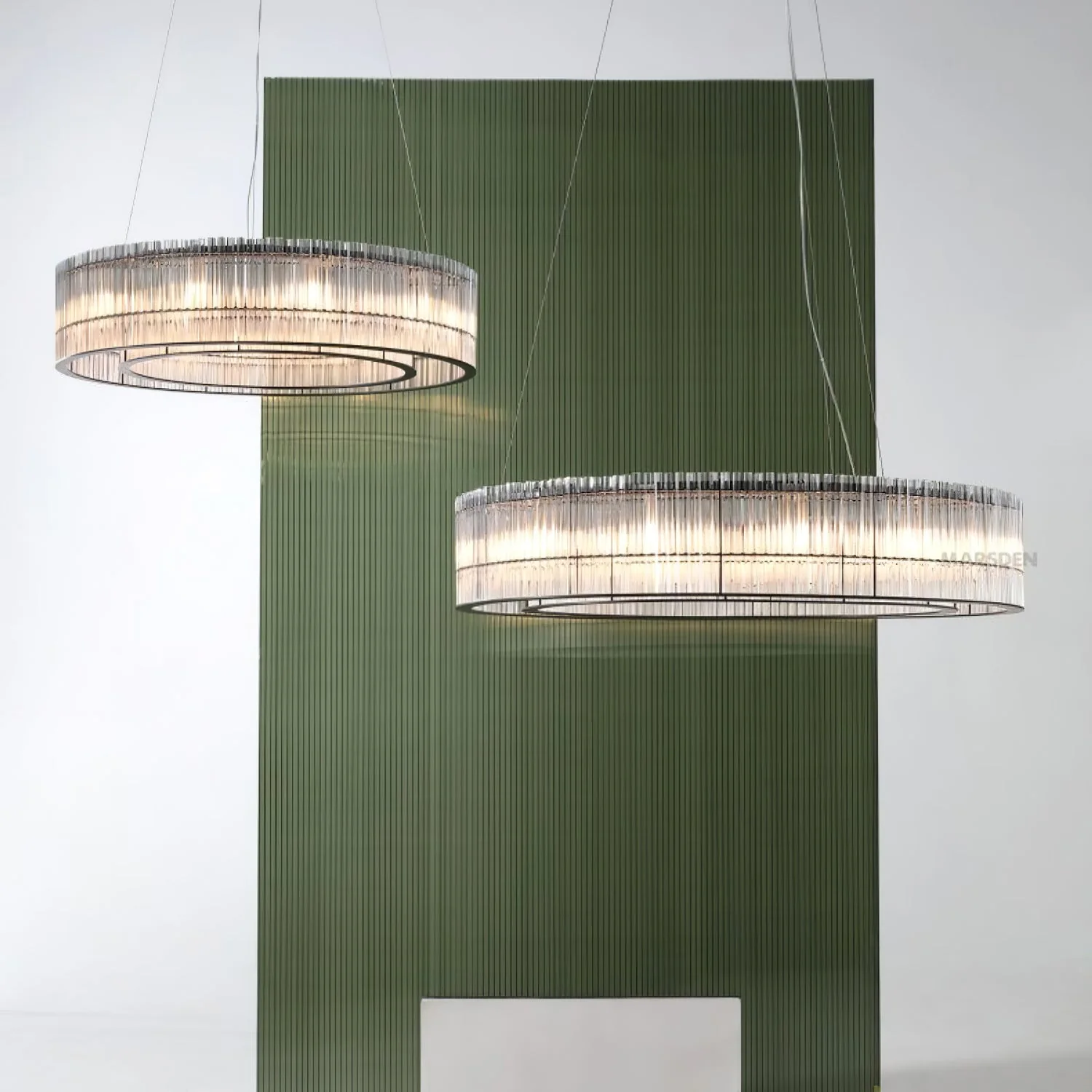 Lustra Pendant Lamp Glass Tube Ring Modern Luxury - Image 21
