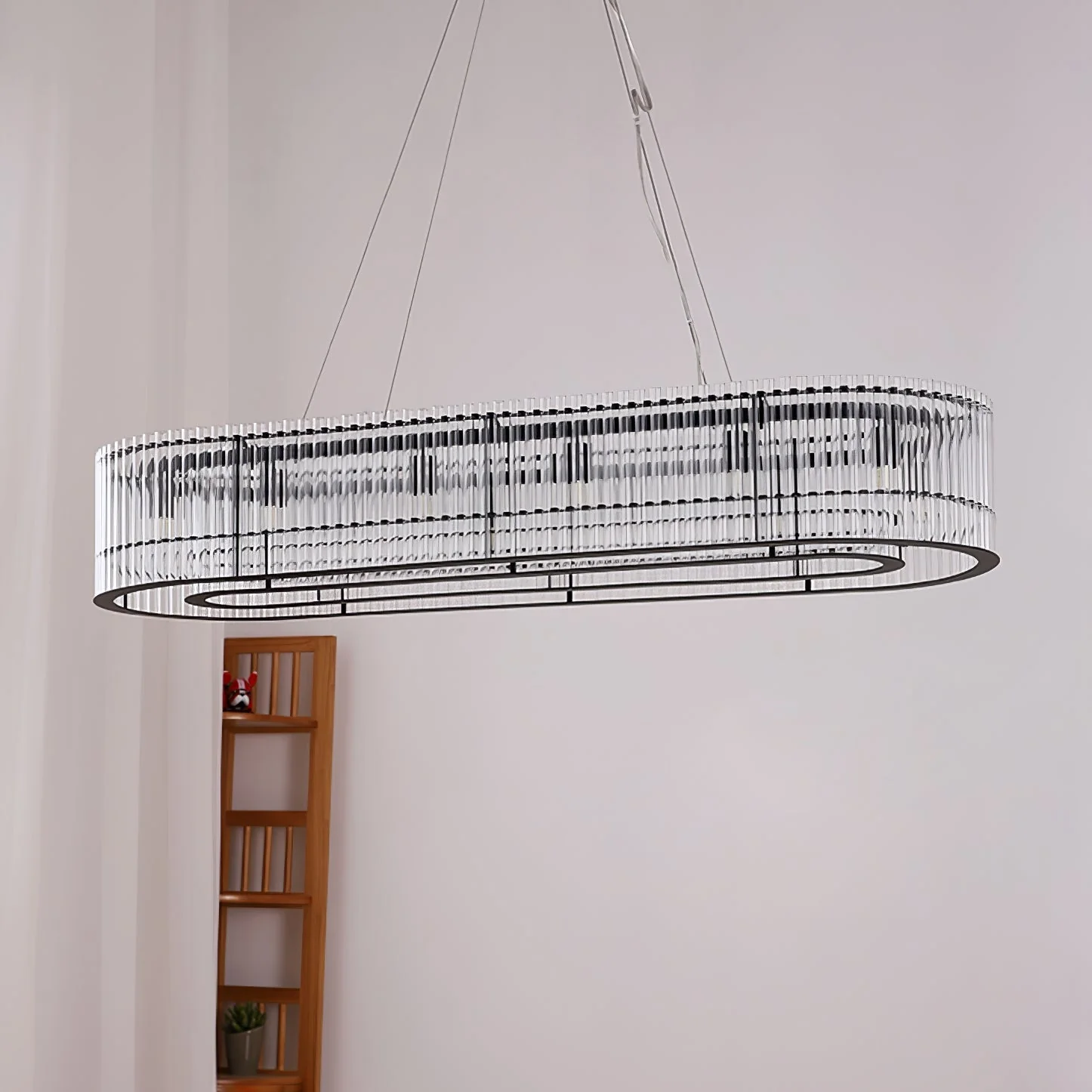 Lustra Pendant Lamp Glass Tube Ring Modern Luxury - Image 26