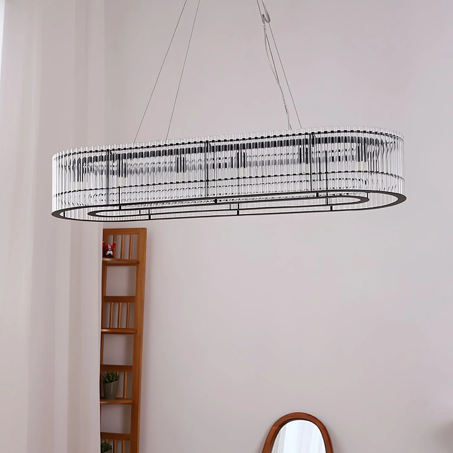Lustra Pendant Lamp Glass Tube Ring Modern Luxury - Image 29