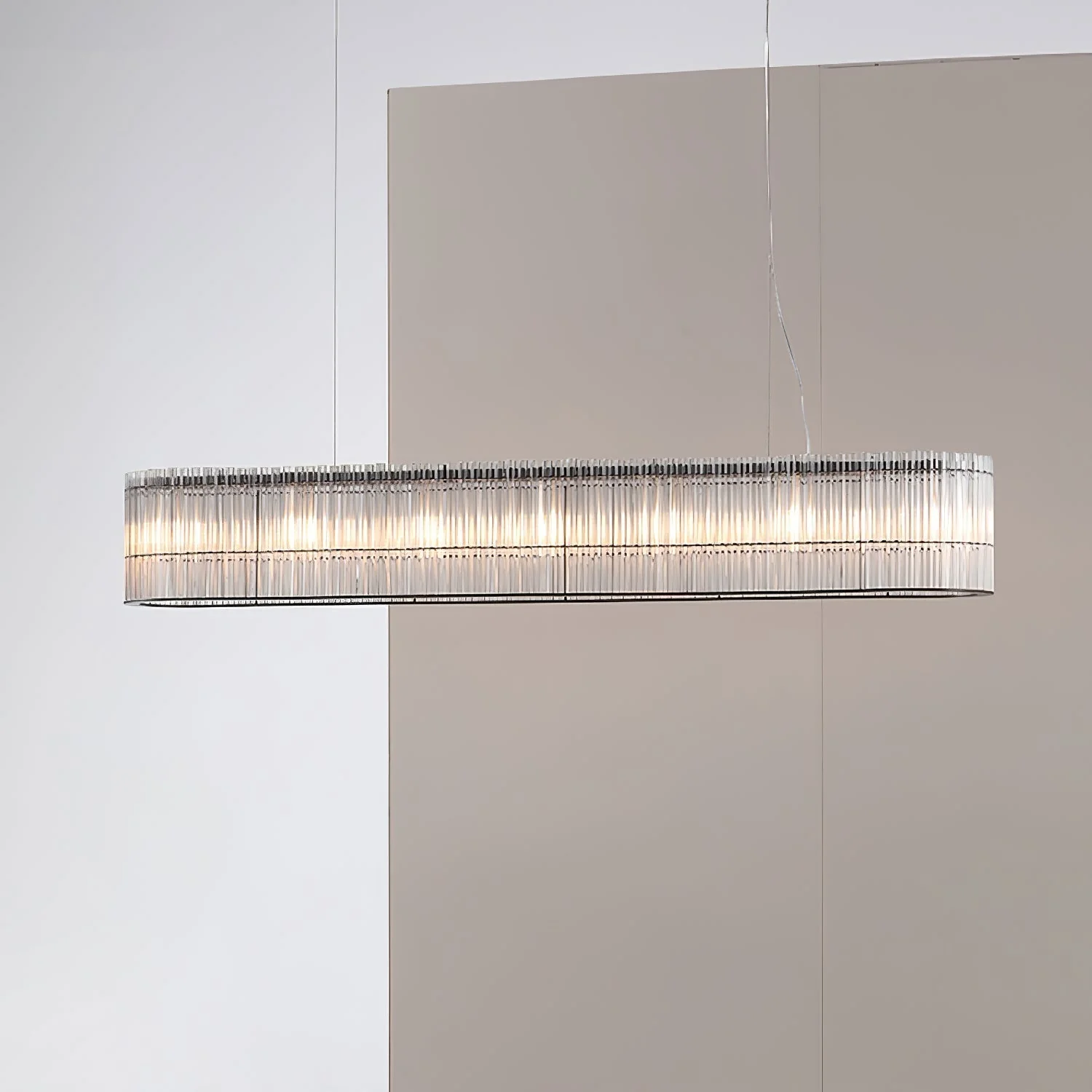 Lustra Pendant Lamp Glass Tube Ring Modern Luxury - Image 5