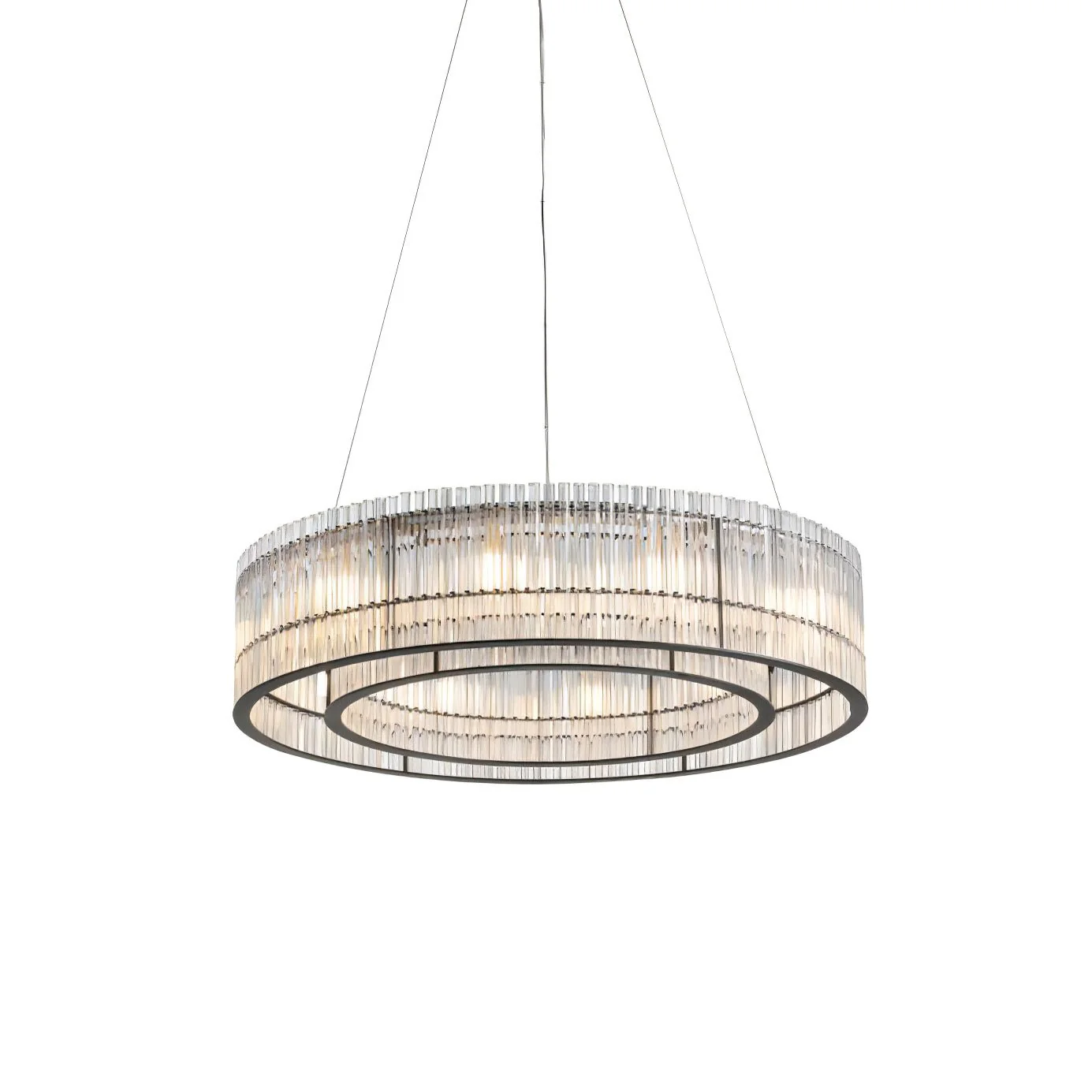 Lustra Pendant Lamp Glass Tube Ring Modern Luxury - Image 8