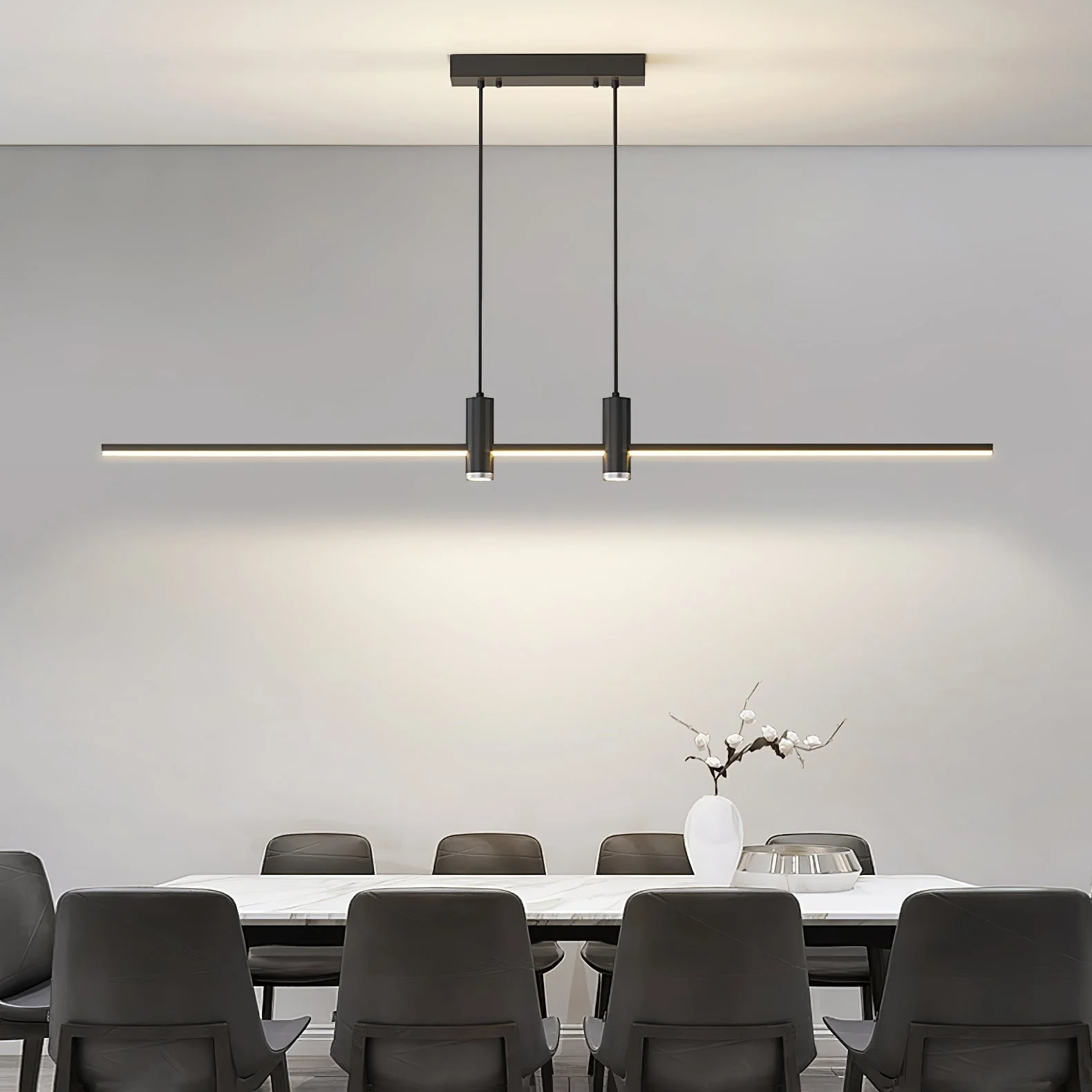 Lustra Pendant Lamp Gold Minimalist for Dining - Image 16