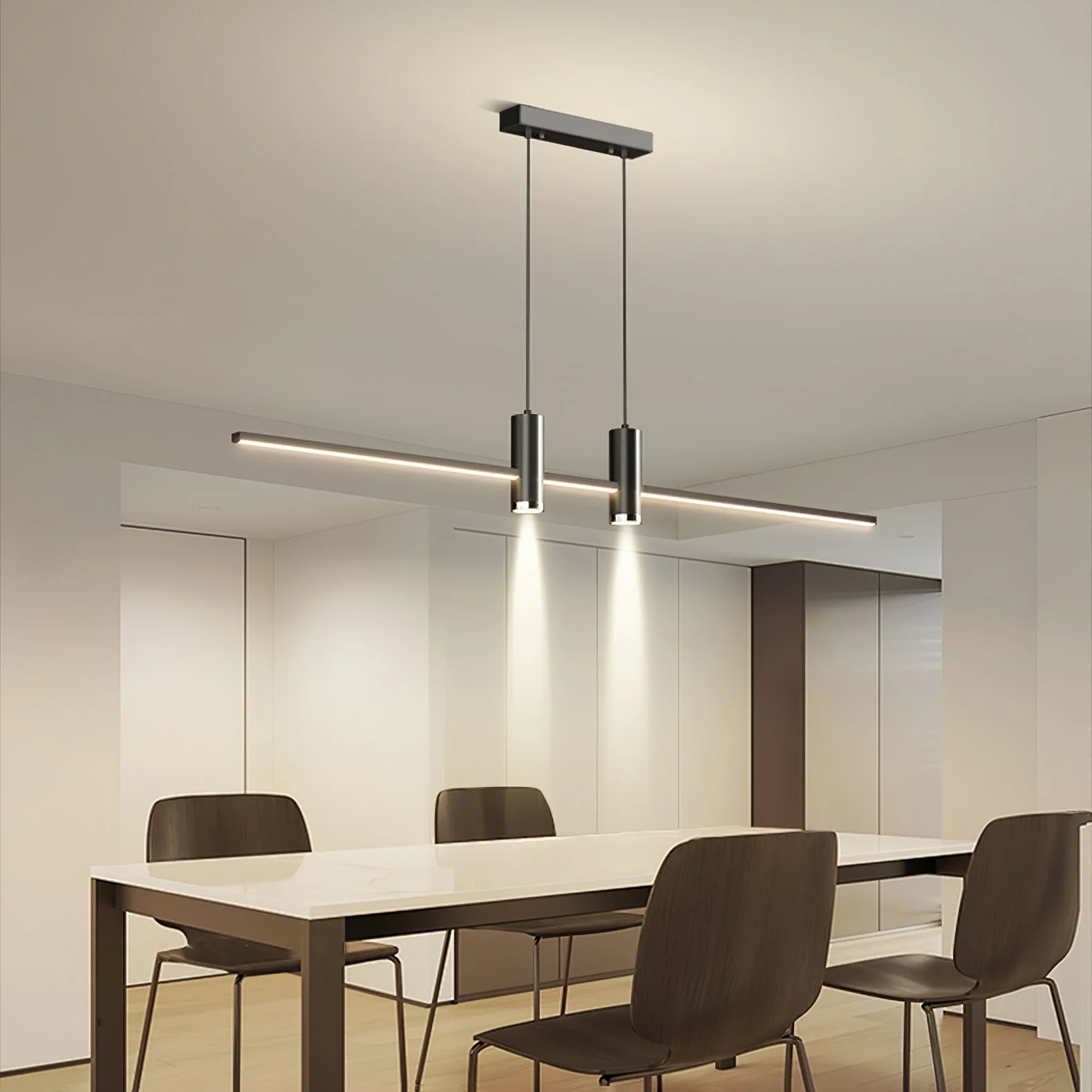 Lustra Pendant Lamp Gold Minimalist for Dining - Image 18