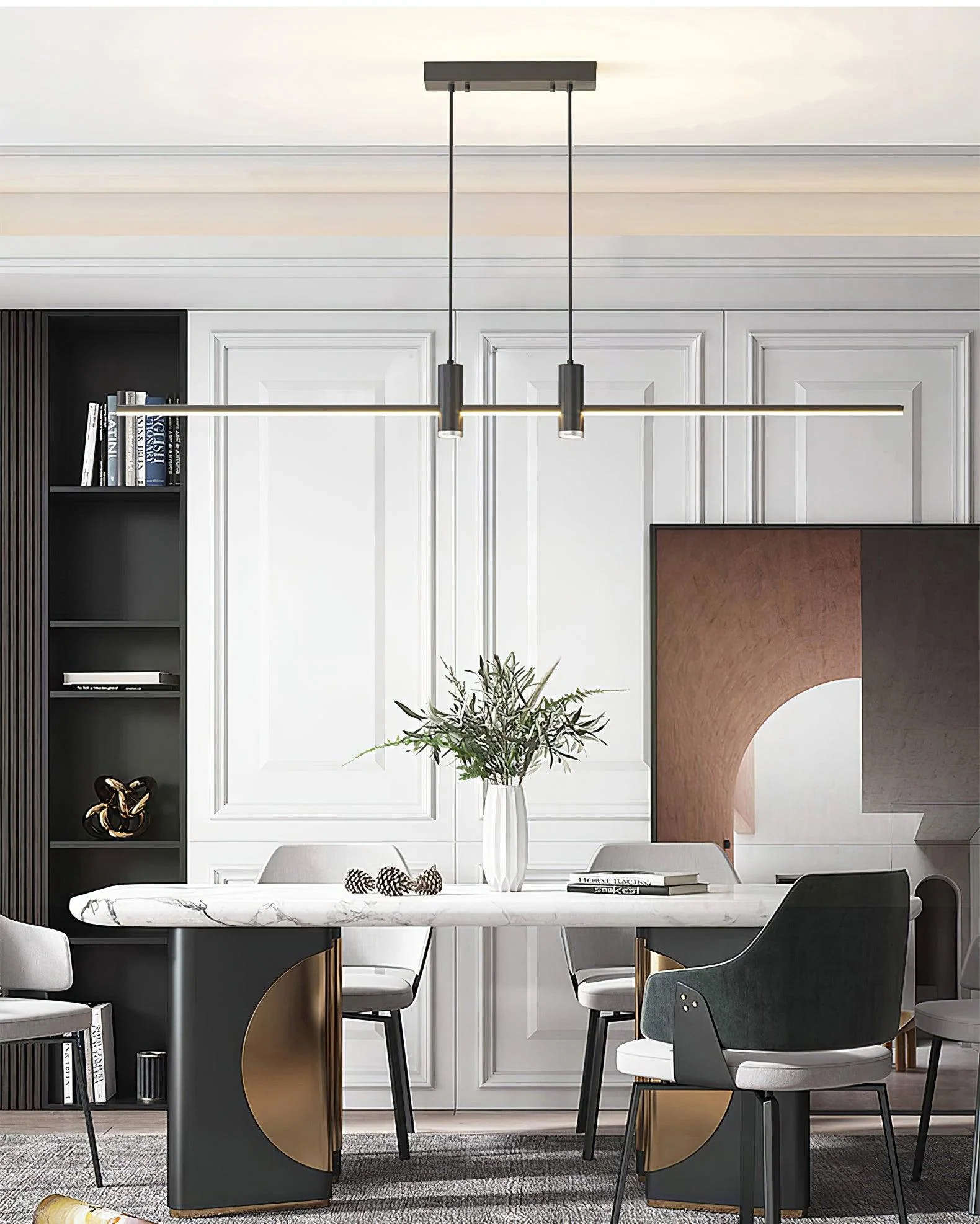 Lustra Pendant Lamp Gold Minimalist for Dining - Image 21