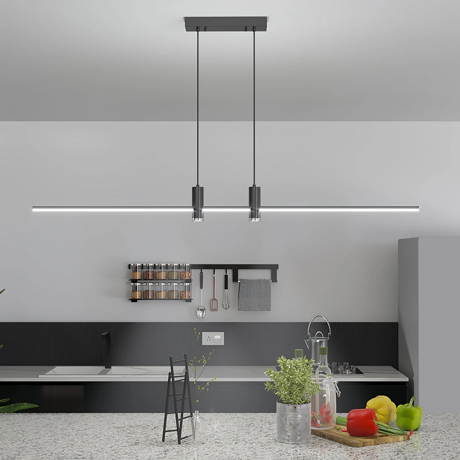 Lustra Pendant Lamp Gold Minimalist for Dining - Image 4