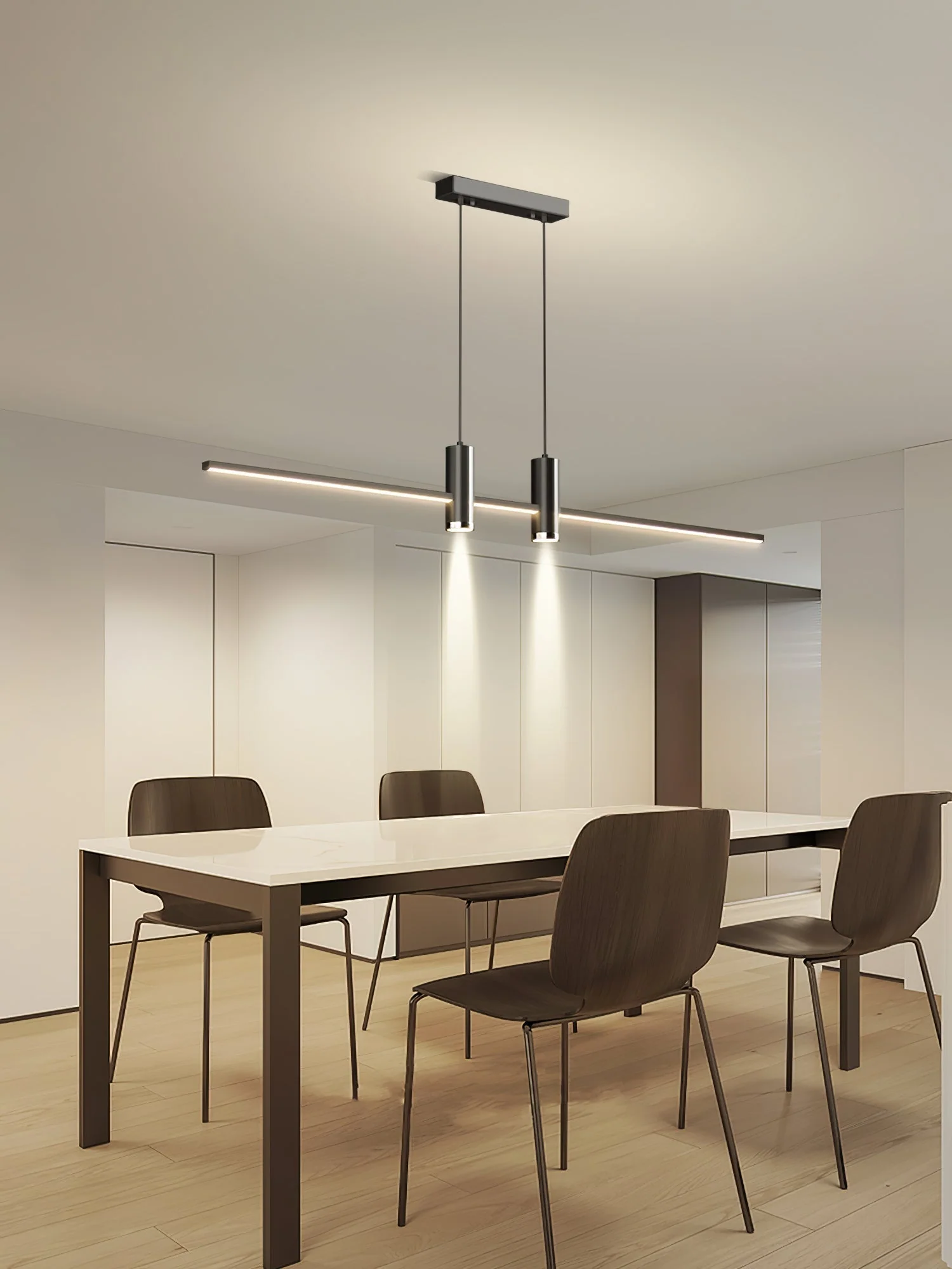 Lustra Pendant Lamp Gold Minimalist for Dining - Image 8