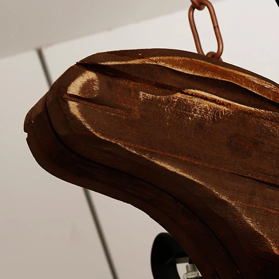 Lustra Pendant Lamp Guitar Rustic Wood Vintage - Image 10