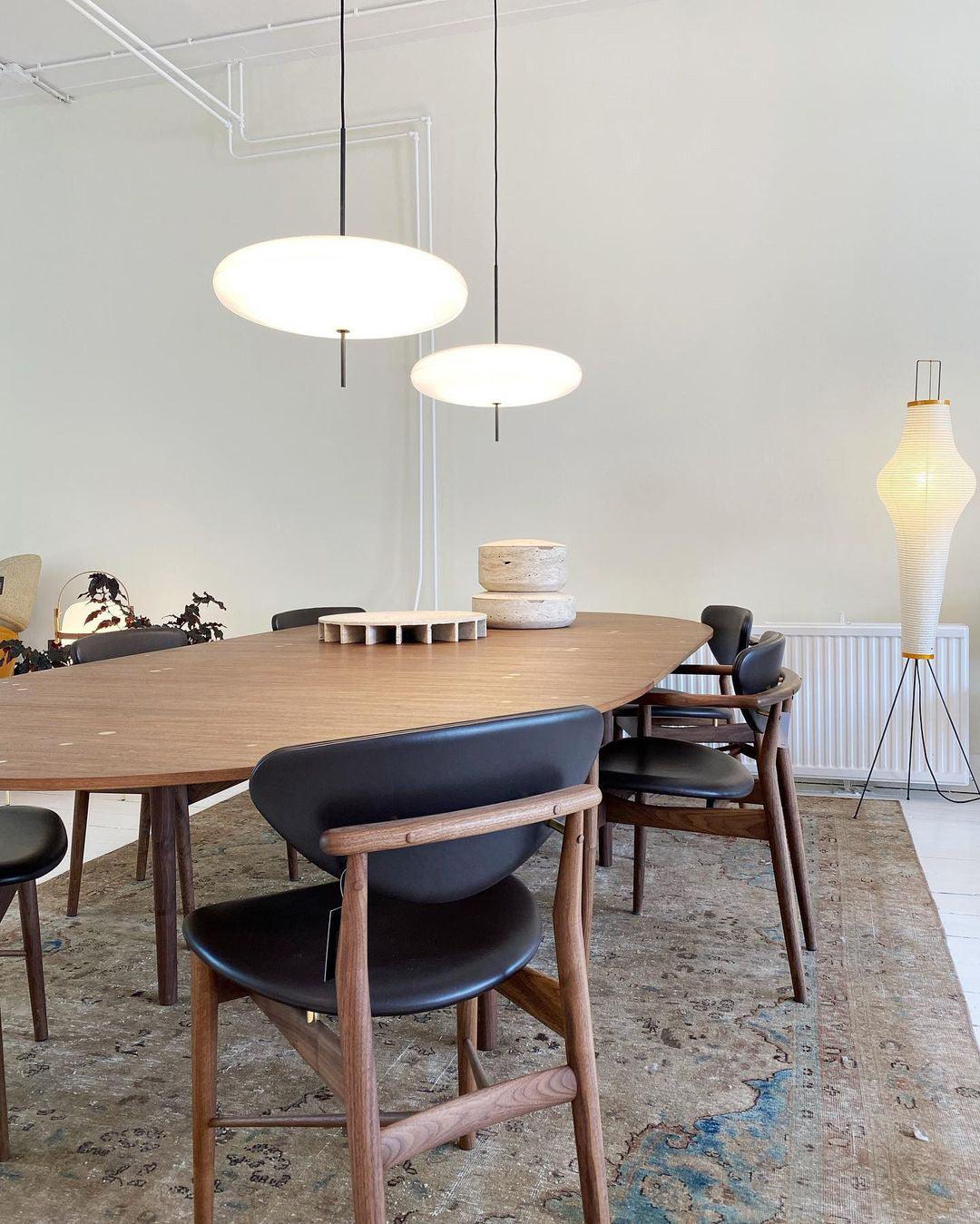 Lustra Pendant Lamp Joined Black-Painted for Living Room - Image 16