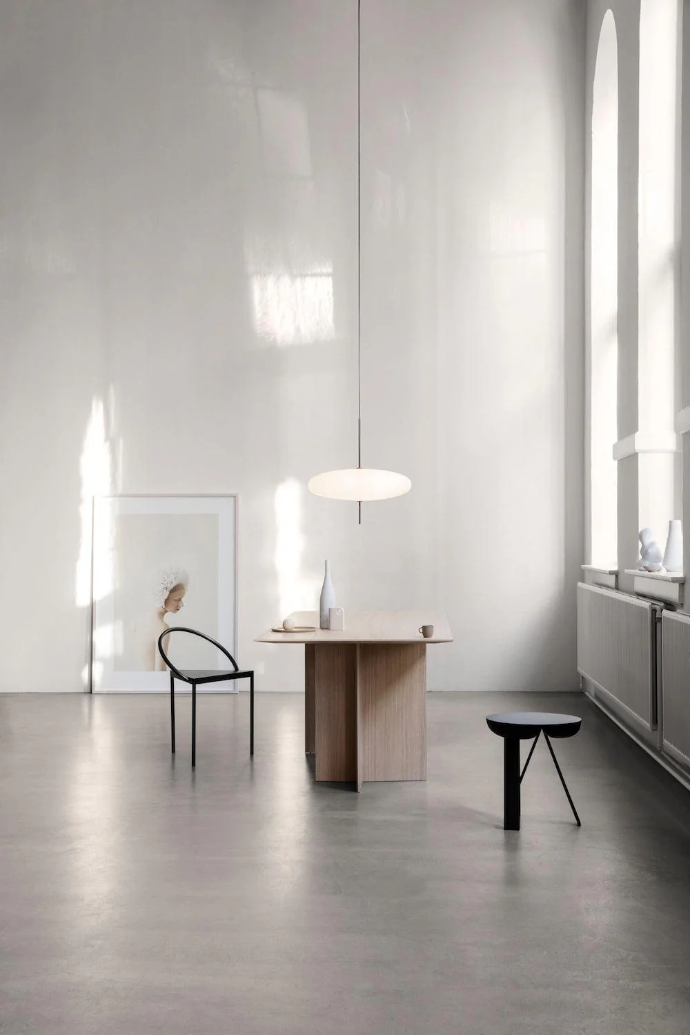 Lustra Pendant Lamp Joined Black-Painted for Living Room - Image 55