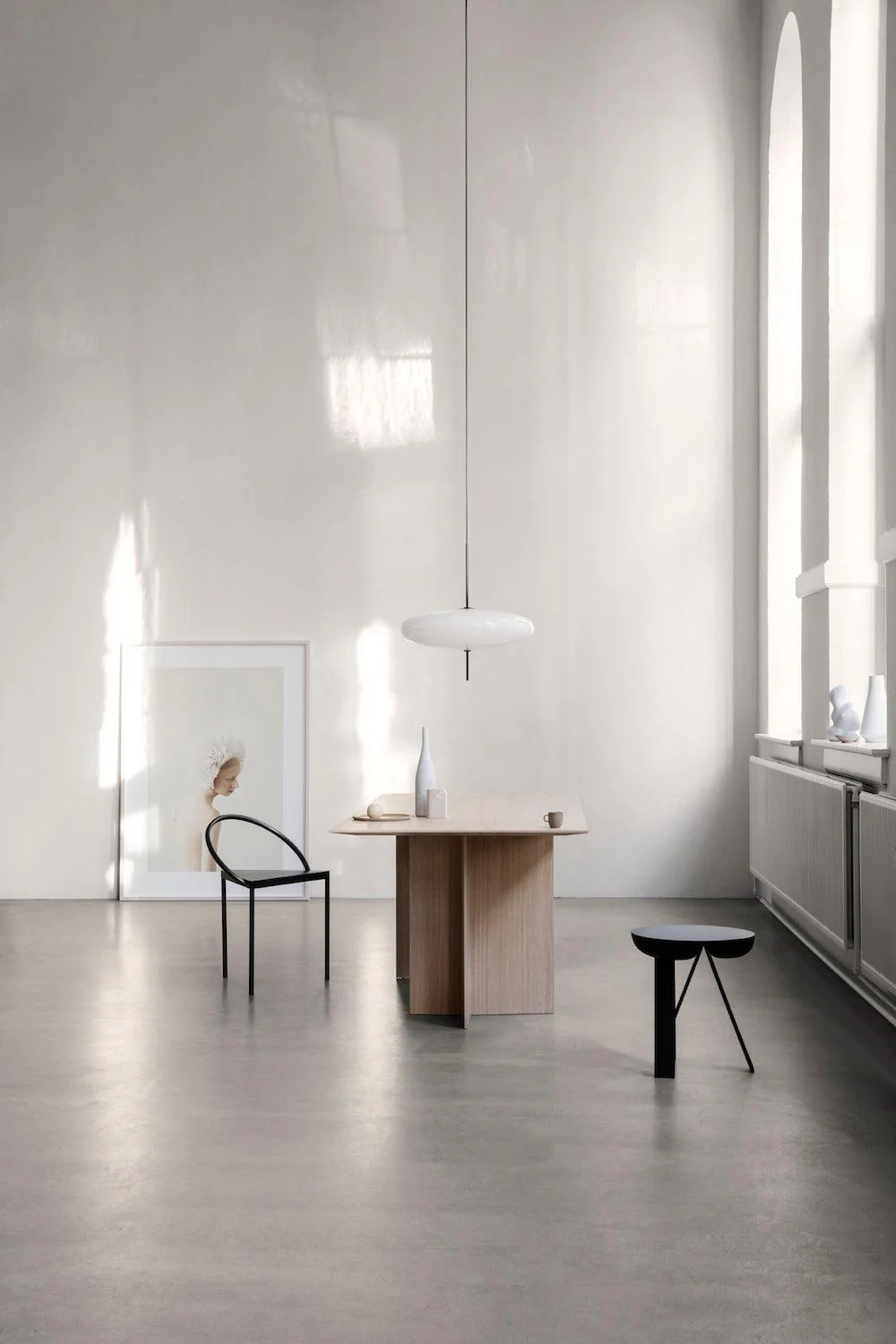 Lustra Pendant Lamp Joined Black-Painted for Living Room - Image 57
